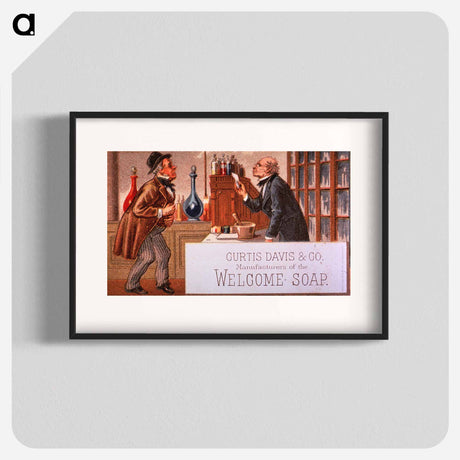 アートポスター-Welcome Soap Advertisement: Interior of a Late Nineteenth-Century Pharmacy
 - 国立医学図書館 Poster.