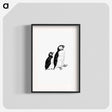アートポスター-Victorian Style Penguins Engraving
 - 大英図書館 Poster.