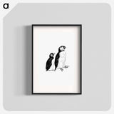 アートポスター-Victorian Style Penguins Engraving
 - 大英図書館 Poster.