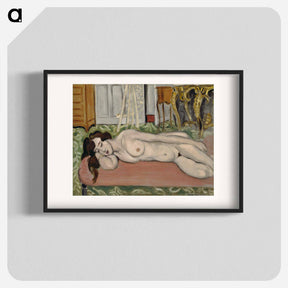 アートポスター-Reclining Nude on a Pink Couch - アンリ マティス Poster.