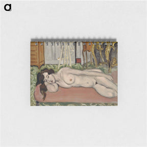 アートメモ帳-Reclining Nude on a Pink Couch - アンリ マティス Memo.