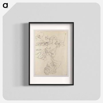 Preparatory Study of a Woman Against the Wind
 - 歌川 国貞 Poster.