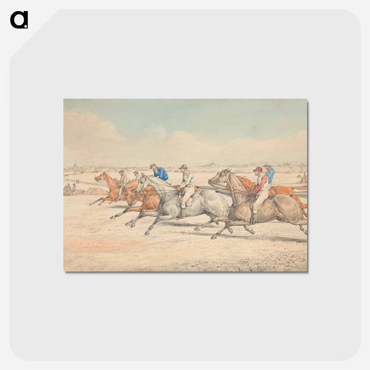 アートポストカード-Steeplechasing: The Start
 - イェール大学アートギャラリー Postcard.