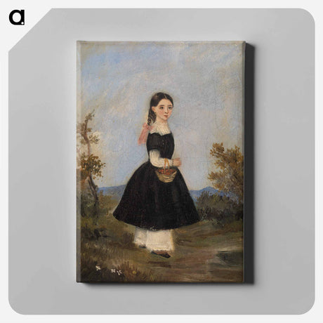 アートパネル-Peasant Girl in Landscape
 - バーンズ・コレクション Canvas.