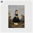アートポストカード-Peasant Girl in Landscape
 - バーンズ・コレクション Postcard.