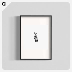 アートポスター-Sign Language for Letter D from What I Saw in New York; or, a Bird's-Eye View of City Life
 - 大英図書館 Poster.
