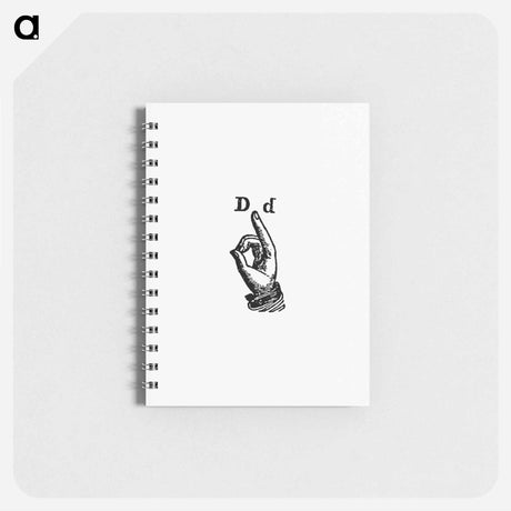 アートメモ帳-Sign Language for Letter D from What I Saw in New York; or, a Bird's-Eye View of City Life
 - 大英図書館 Memo.