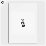 アートポスター-Sign Language for Letter D from What I Saw in New York; or, a Bird's-Eye View of City Life
 - 大英図書館 Poster.