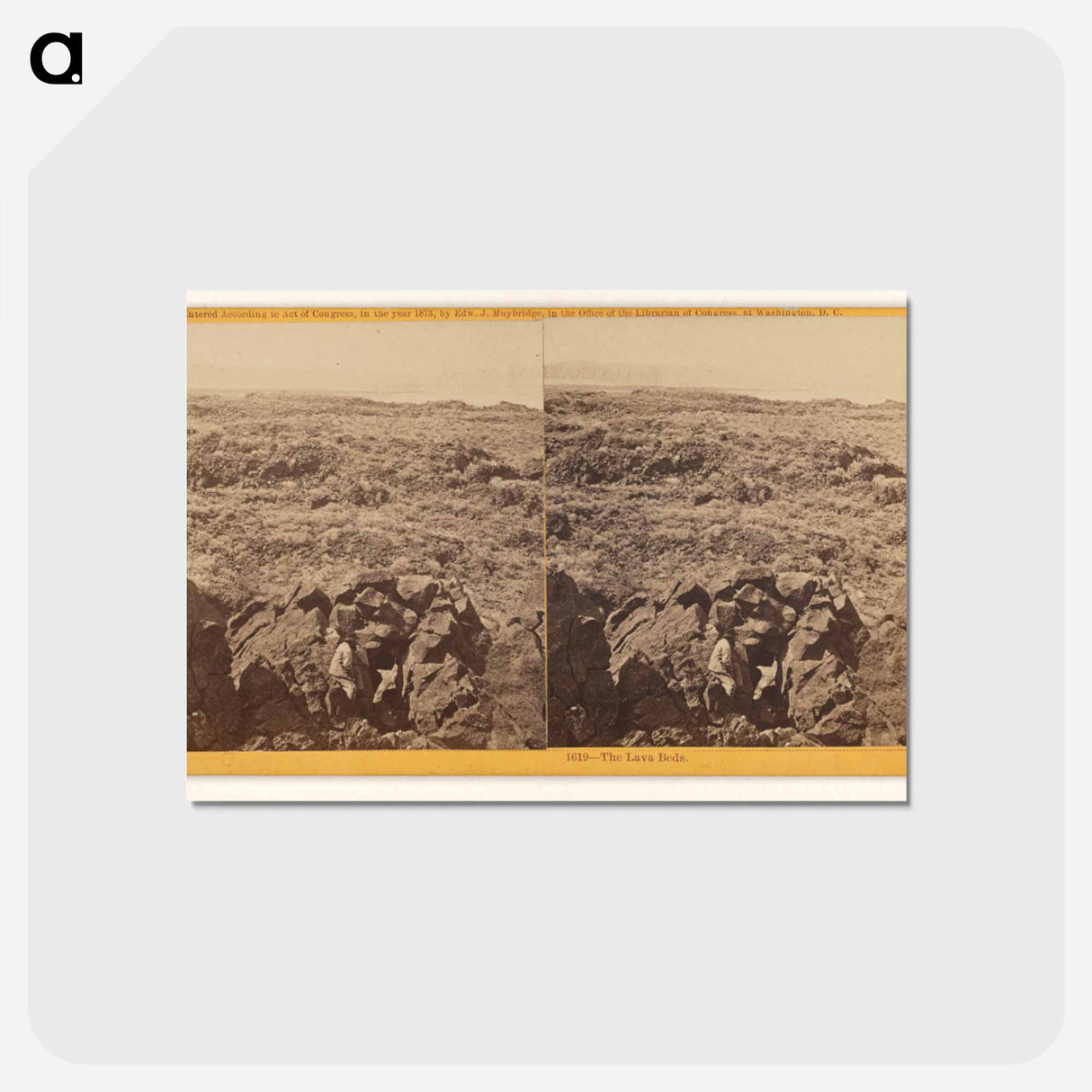 アートポストカード-The Lava Beds
 - エドワード マイブリッジ Postcard.