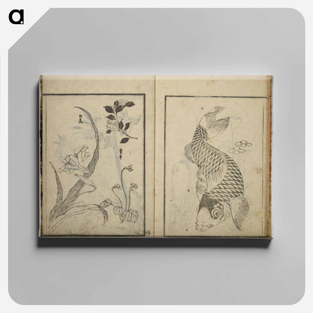 Random sketches by Hokusai - 葛飾 北斎 Canvas.