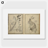 アートポスター-Random sketches by Hokusai - 葛飾 北斎 Poster.