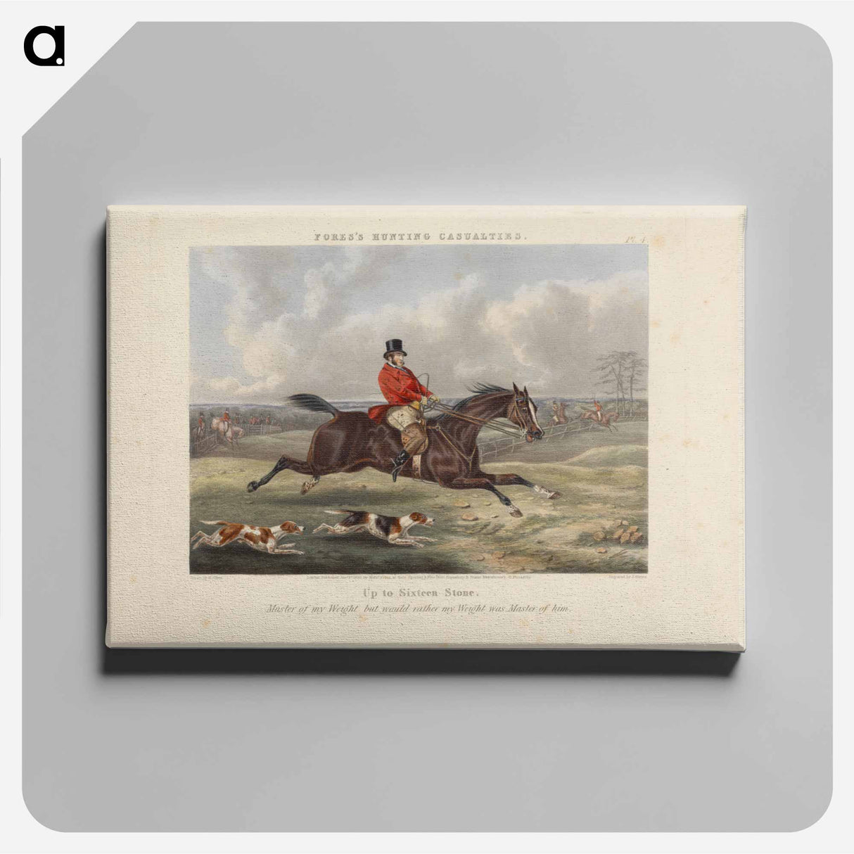 アートパネル-Fox Hunting: Fores's Hunting Casualties - Up to Sixteen Stone
 - イェール大学アートギャラリー Canvas.