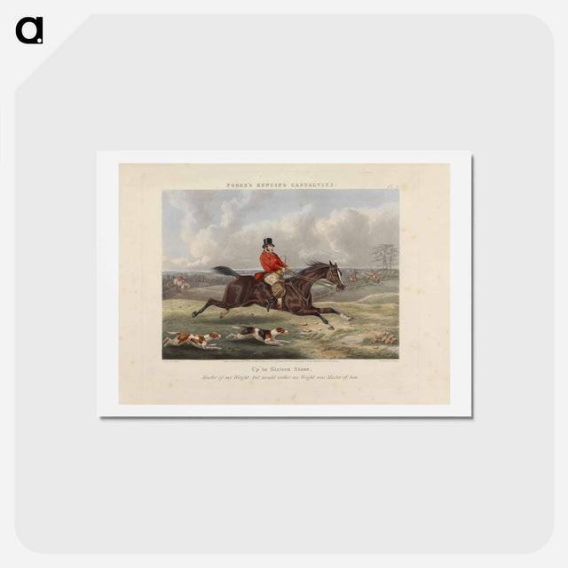 アートポストカード-Fox Hunting: Fores's Hunting Casualties - Up to Sixteen Stone
 - イェール大学アートギャラリー Postcard.