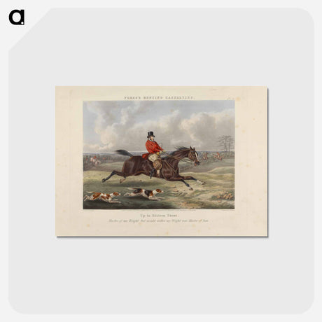 アートポストカード-Fox Hunting: Fores's Hunting Casualties - Up to Sixteen Stone
 - イェール大学アートギャラリー Postcard.