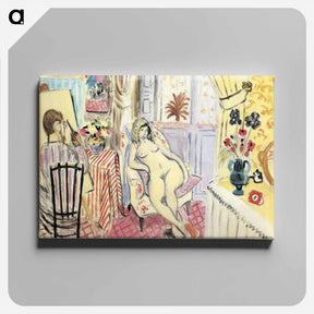 アートパネル-The Artist and his model - アンリ マティス Canvas.