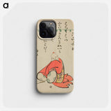 Hokusai's Poet Sōjō Henjō - 葛飾 北斎 Phone Case.