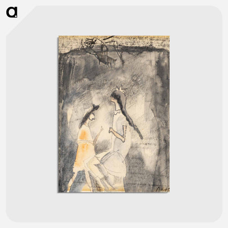 アートポストカード-Two Young Girls
 - バーンズ・コレクション Postcard.