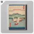 アートパネル-Returning Sails at Yabase
 - 歌川 広重 Canvas.