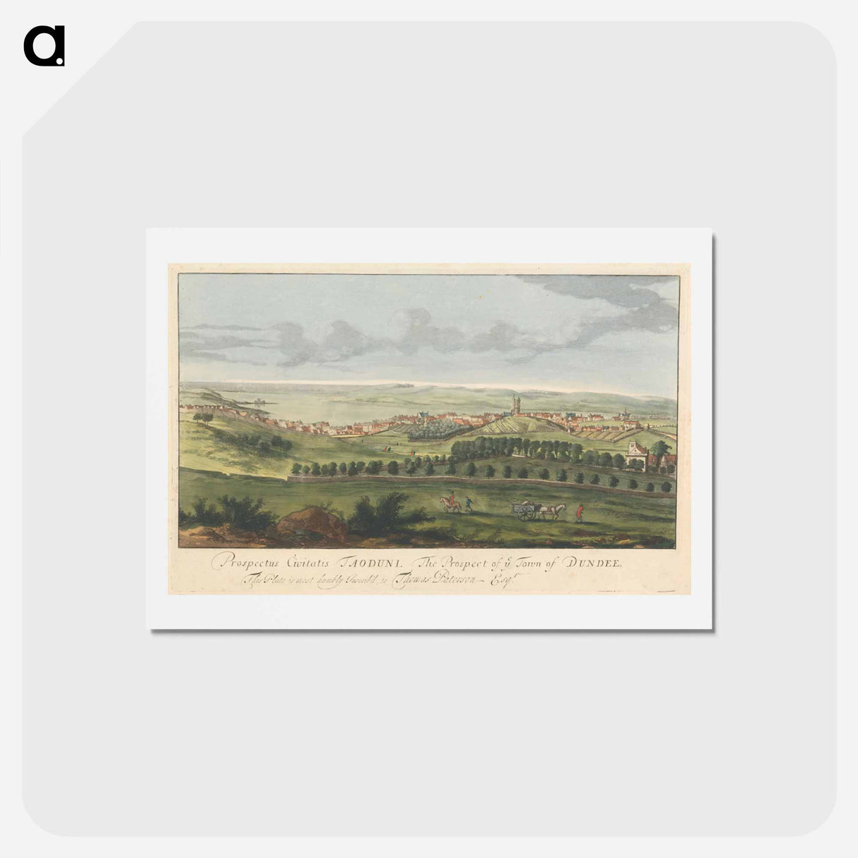 アートポストカード-The Prospect of ye Town of Dundee
 - イェール大学アートギャラリー Postcard.