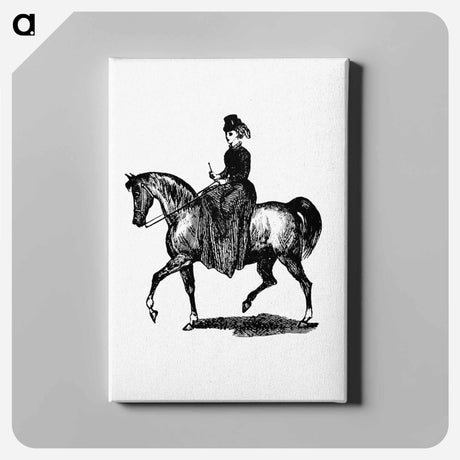 アートパネル-Lady on Horseback: A London Guide
 - 大英図書館 Canvas.