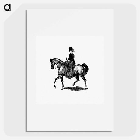 アートポスター-Lady on Horseback: A London Guide
 - 大英図書館 Poster.