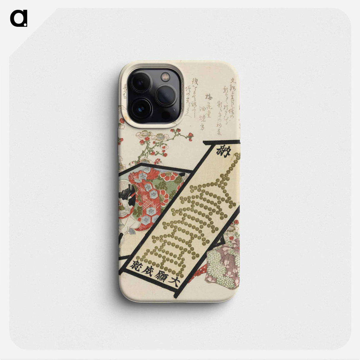 馬尽 絵馬・梅・巾着(摺物) - 葛飾 北斎 Phone Case.