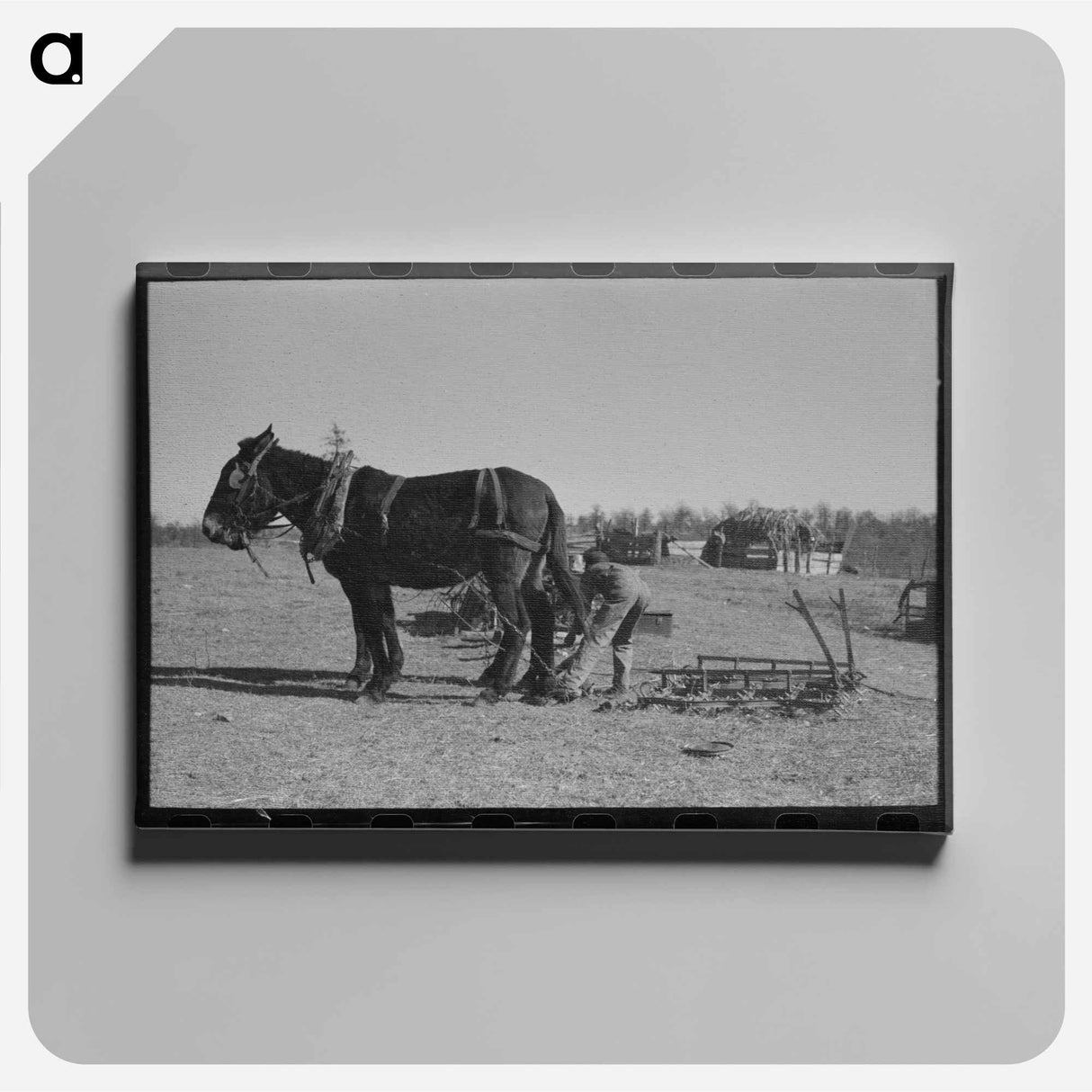 アートパネル-Cutting Sugarcane
 - ラッセル リー Canvas.