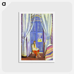 アートポストカード-The French Window at Nice - アンリ マティス Postcard.