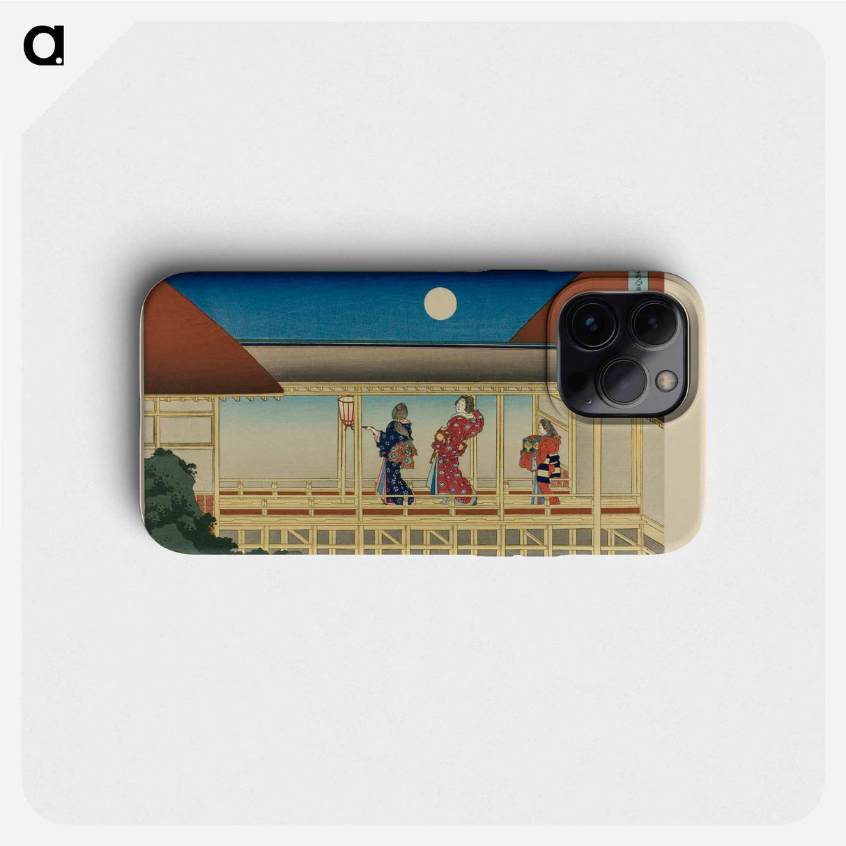 Hokusai's Poem - 葛飾 北斎 Phone Case.