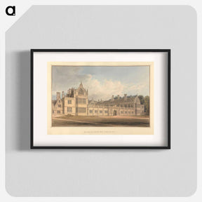 アートポスター-South East View of Rushton Hall, Northamptonshire
 - イェール大学アートギャラリー Poster.
