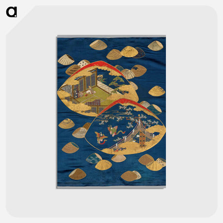アートポストカード-Tale of Genji Shell-Matching Game
 - クリーブランド美術館 Postcard.