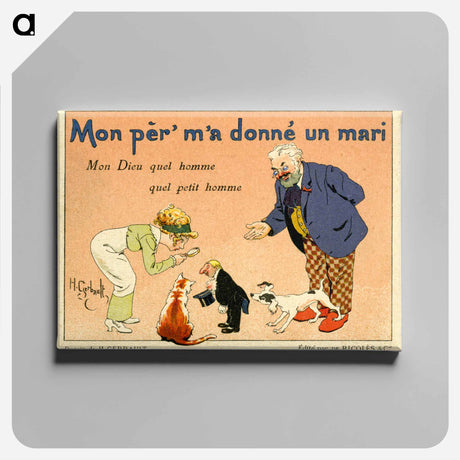 アートパネル-Advertisement for Alcool de Menthe de Ricqlès
 - 国立医学図書館 Canvas.