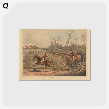 アートポストカード-Fox Hunting: Getting Away
 - イェール大学アートギャラリー Postcard.