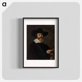アートポスター-Portrait of a Man Holding a Watch
 - バーンズ・コレクション Poster.