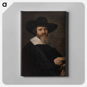 アートパネル-Portrait of a Man Holding a Watch
 - バーンズ・コレクション Canvas.
