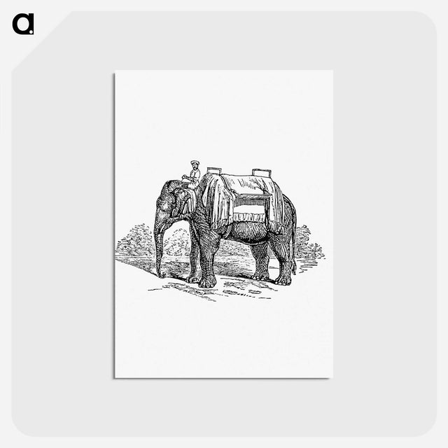 アートポストカード-Elephant Ride from Lays of India
 - 大英図書館 Postcard.