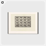 アートポストカード-Ox Walking
 - エドワード マイブリッジ Postcard.