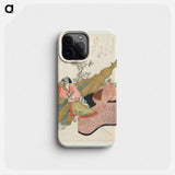 A comparison of Genroku poems and shells - Katsushika Hokusai Phone Case.