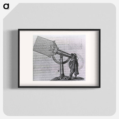 アートポスター-Man Viewing Through an Early Telescope
 - 国立医学図書館 Poster.