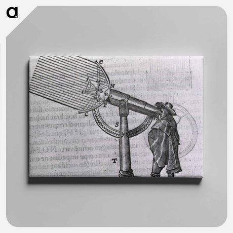 アートパネル-Man Viewing Through an Early Telescope
 - 国立医学図書館 Canvas.