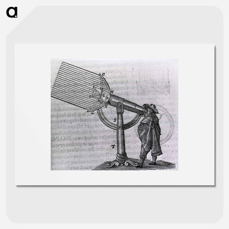 アートポスター-Man Viewing Through an Early Telescope
 - 国立医学図書館 Poster.