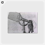 アートポストカード-Man Viewing Through an Early Telescope
 - 国立医学図書館 Postcard.