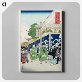 アートパネル-Suruga-chō in the Eastern Capital
 - 歌川 広重 Canvas.
