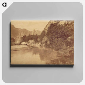 アートパネル-Discovery Rocks. Valley of the Yosemite
 - エドワード マイブリッジ Canvas.