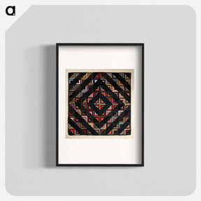 アートポスター-Barn Raising Log Cabin Quilt
 - セントルイス美術館 Poster.