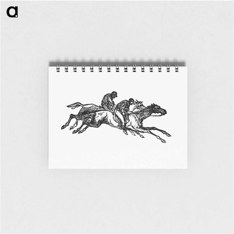 アートメモ帳-Horse Racing with Jockeys
 - 大英図書館 Memo.
