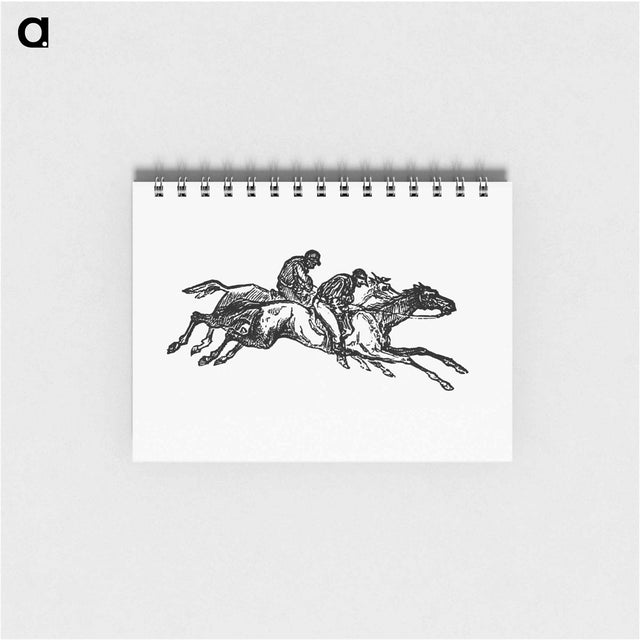 アートメモ帳-Horse Racing with Jockeys
 - 大英図書館 Memo.
