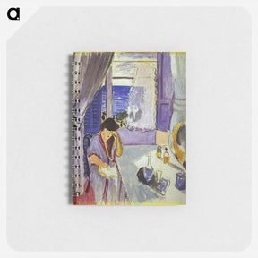 アートメモ帳-Woman Reading at a Dressing Table (Interieur, Nice) - アンリ マティス Memo.