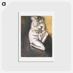 アートポストカード-Kneeling Nude - アンリ マティス Postcard.