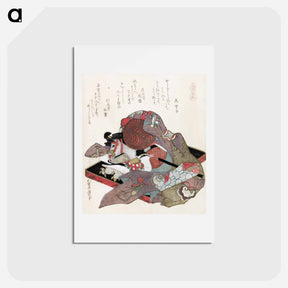 アートポストカード-Hokusai's Still Life - 葛飾 北斎 Postcard.
